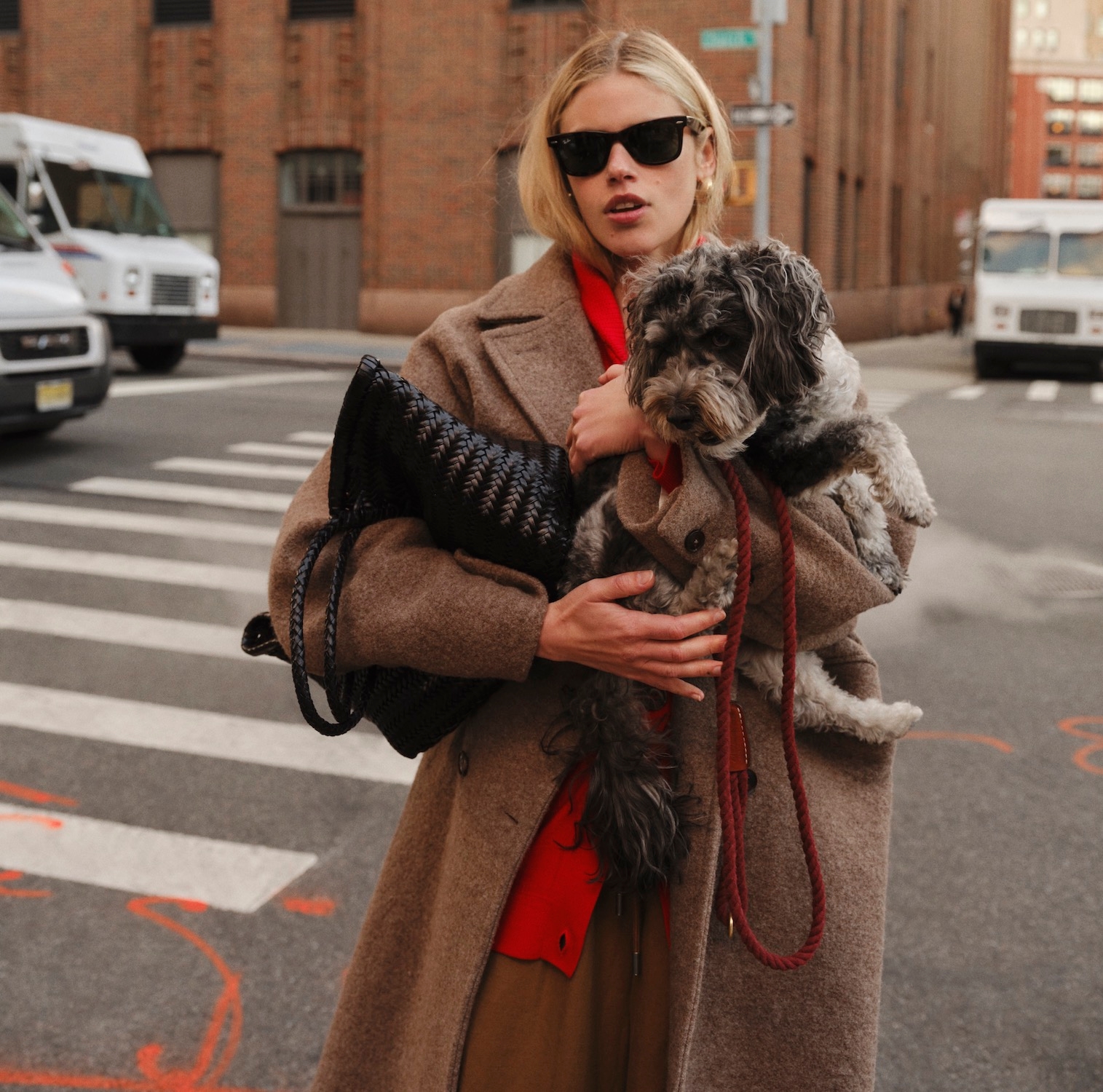 Dianna wears the Matta Oversized Coat